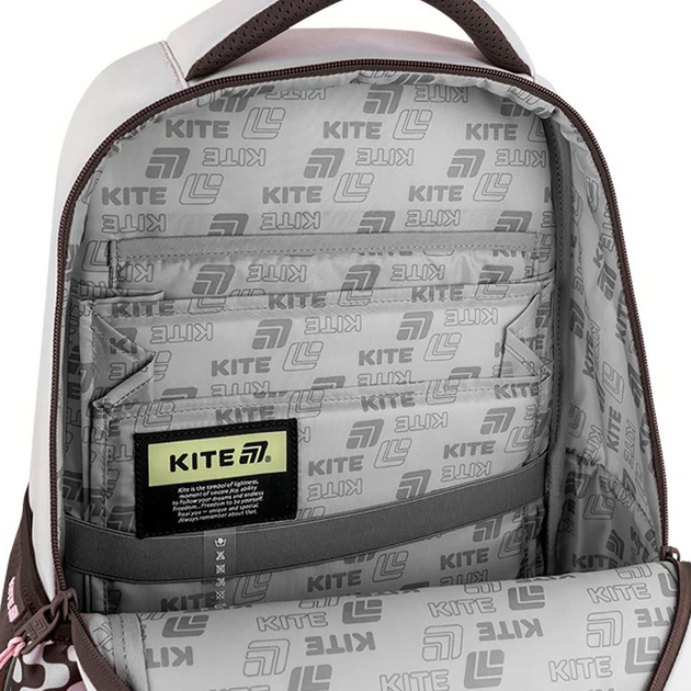 Рюкзак шкільний для підлітка Kite Education Teens Fancy, для дівчаток, бежевий (K26-727M-2) - зображення 2