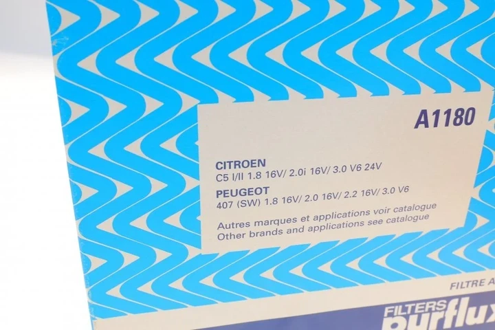 Фільтр повітряний Purflux A1180 Citroen C5, C6; Peugeot 407 1427K0, 1444CV, 1444CW - зображення 4