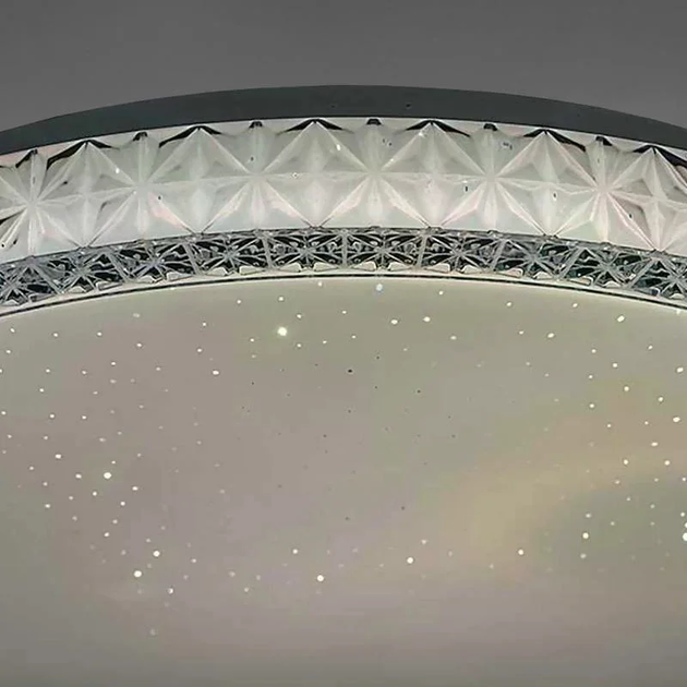 Потолочная LED люстра X-598 50х8х50 см с пультом, Круглая LED-люстра для спальни, кухни 57969 - изображение 4