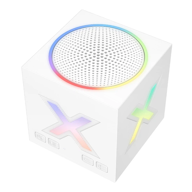 Колонка Borofone BR101 Rubik cube, LED подсветка с 5 сторон, Bluetooth V5.4, аккумулятор 1200mAh для 5 часов использования, функция стереопары (TWS) даёт возможность синхронизировать две колонки, обеспечивая мощный звук White - Фото 4 Колонка Borofone BR101 Rubik cube, LED подсветка с 5 сторон, Bluetooth V5.4, аккумулятор 1200mAh для 5 часов использования, функция стереопары (TWS) даёт возможность синхронизировать две колонки, обеспечивая мощный звук White - изображение 4
