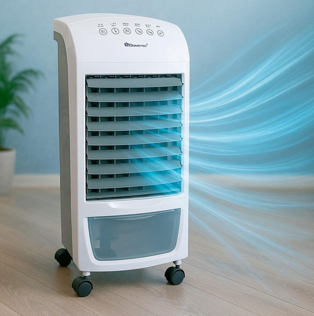 Мобільний охолоджувач повітря Domotec 60 Вт, бак 4 л, 3 режими роботи, пульт ДК, підлоговий - зображення 8