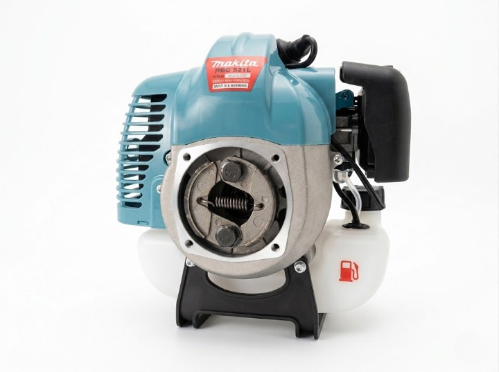 Мотокоса Makita RBC 521 L бензиновая 2,9 кВт/52 см³ мощный 2-тактный бензотриммер для кошения травы сорняков и густой растительности профессиональная бензокоса для сада дачи и приусадебного участка - изображение 4
