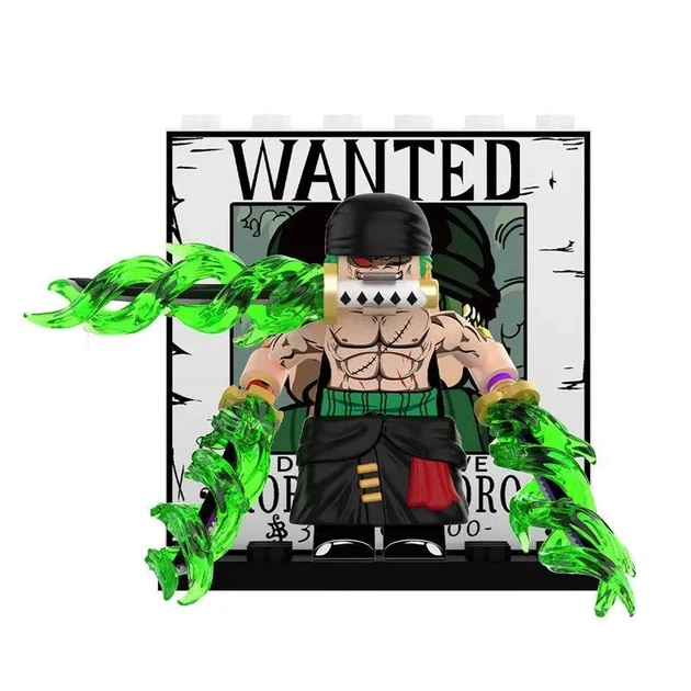 Набор минифигурок «Ван-Пис» (One Piece) с диорамами плакатов розыска WANTED: Монки Д. Луффи и Ророноа Зоро - Фото 2 Набор минифигурок «Ван-Пис» (One Piece) с диорамами плакатов розыска WANTED: Монки Д. Луффи и Ророноа Зоро - изображение 2
