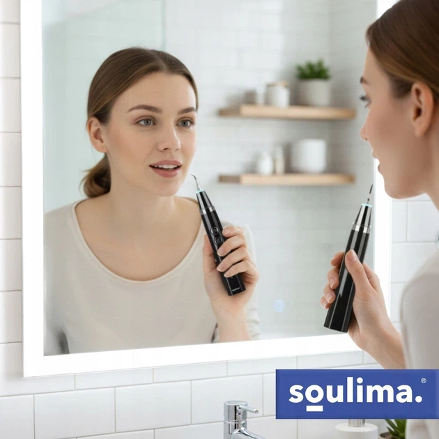 Ультразвуковий зубний скалер Soulima 25746 для видалення зубного каміння та нальоту, LED-підсвітка, USB-C, професійний набір для догляду за зубами - изображение 2