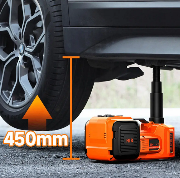 Домкрат електрогідравлічний 3в1 12V 5Т електричний автомобільний домкрат з компресором та ліхтарем - зображення 5