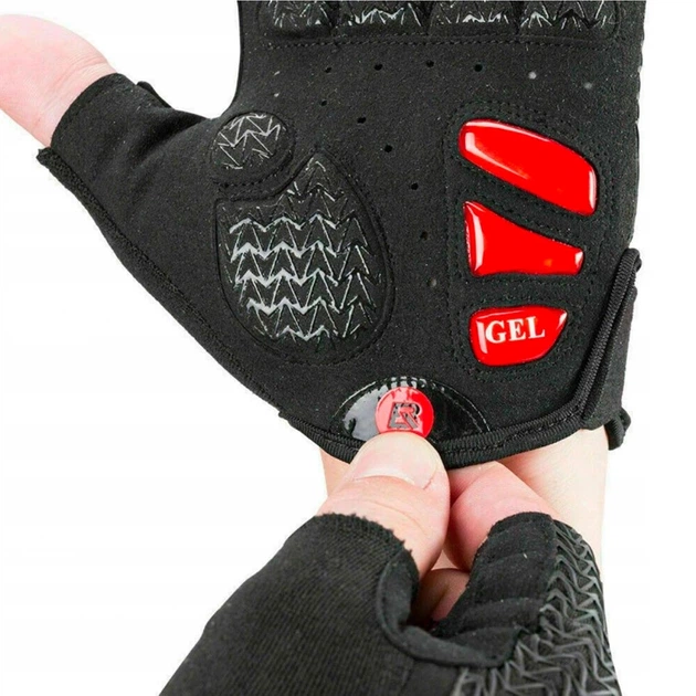Велорукавички Rockbros S169BR розмір XXL з гелевими вставками Black-Red (S169BR-XXL) - зображення 4