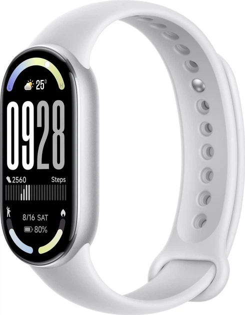 Фітнес-браслет Xiaomi Smart Band 10 Glacier Silver (BHR07PSGL) - Фото 1 Фітнес-браслет Xiaomi Smart Band 10 Glacier Silver (BHR07PSGL) - зображення 1