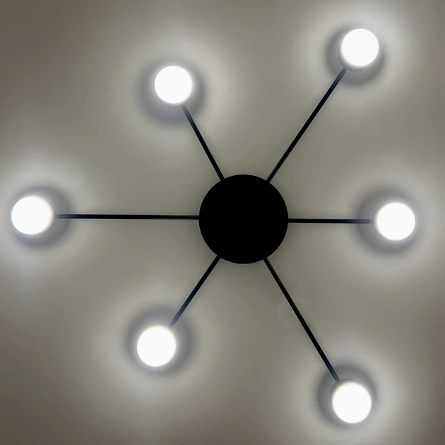 Светильник потолочный LUMINARIA RAY SLIM 6xGX53 BLACK 220V IP20 - изображение 3