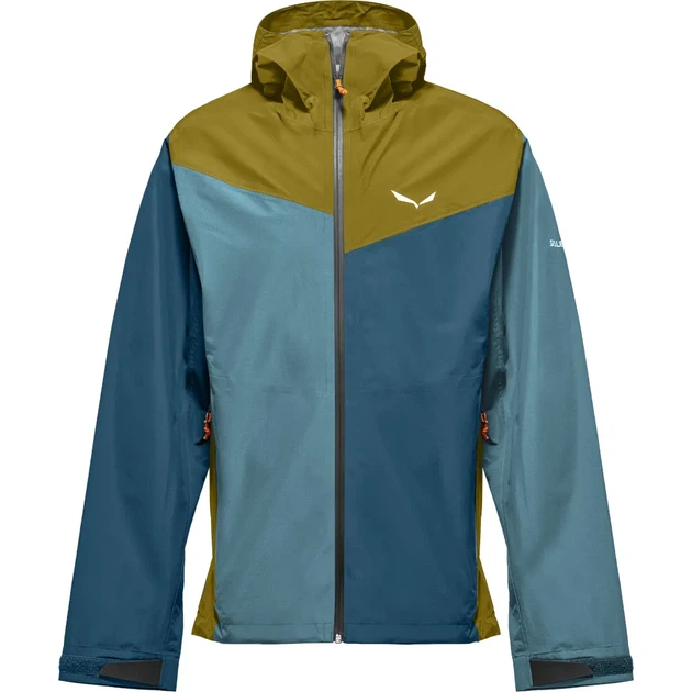 Куртка Salewa Puez Aqua 4 PTX 2.5L Mns чоловіча 5B12 M оливкова/синя - Фото 1 Куртка Salewa Puez Aqua 4 PTX 2.5L Mns чоловіча 5B12 M оливкова/синя - изображение 1