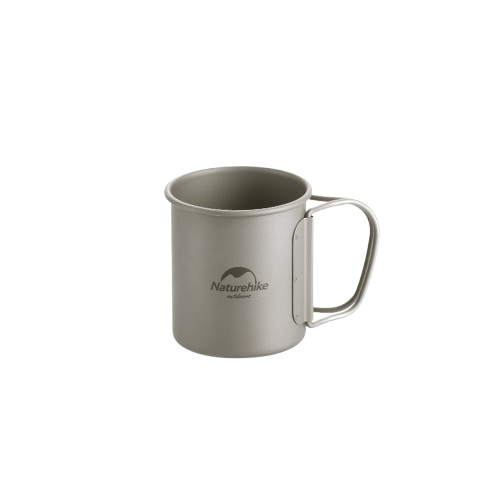 Кружка титановая Naturehike NH20CJ005 200 мл с ручкой Серый - Фото 1 Кружка титановая Naturehike NH20CJ005 200 мл с ручкой Серый - изображение 1