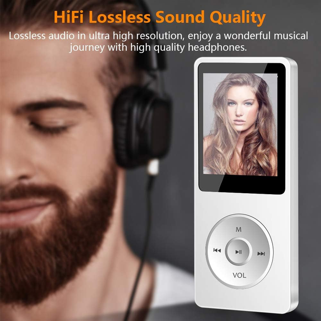 Портативный MP3-плеер с Bluetooth Leguvu S05W-8GB белый плеер с FM-радио и экраном 1.8" (музыкальный плеер под микро SD) - Фото 4 Портативный MP3-плеер с Bluetooth Leguvu S05W-8GB белый плеер с FM-радио и экраном 1.8" (музыкальный плеер под микро SD) - изображение 4