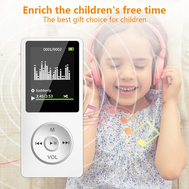 Портативный MP3-плеер с Bluetooth Leguvu S05W-8GB белый плеер с FM-радио и экраном 1.8" (музыкальный плеер под микро SD) - Фото 6 Портативный MP3-плеер с Bluetooth Leguvu S05W-8GB белый плеер с FM-радио и экраном 1.8" (музыкальный плеер под микро SD) - изображение 6