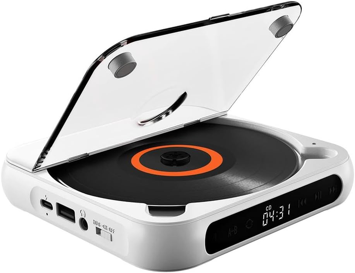 Портативный CD-плеер Bluetooth-колонка Lyutiore KC918 аккумуляторный с FM-радио и пультом ДУ настенный дисплей - Фото 2 Портативный CD-плеер Bluetooth-колонка Lyutiore KC918 аккумуляторный с FM-радио и пультом ДУ настенный дисплей - изображение 2