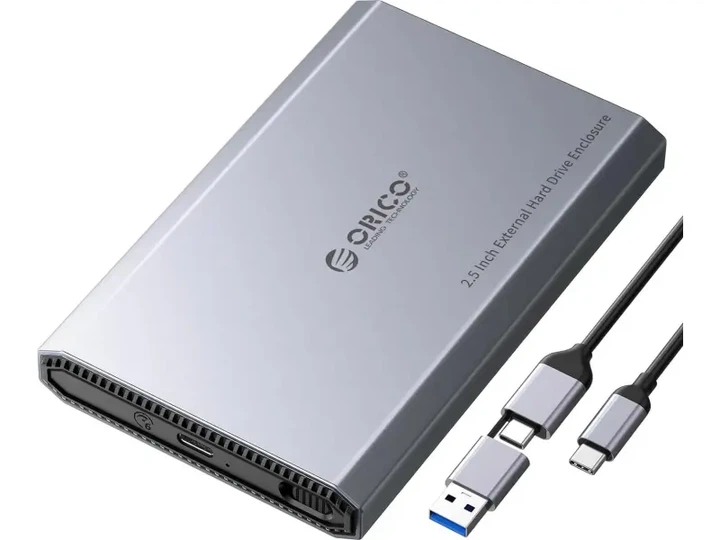 Кишеня для накопичувача Orico DD25-C3-GY (HC380565) - Фото 2 Кишеня для накопичувача Orico DD25-C3-GY (HC380565) - зображення 2