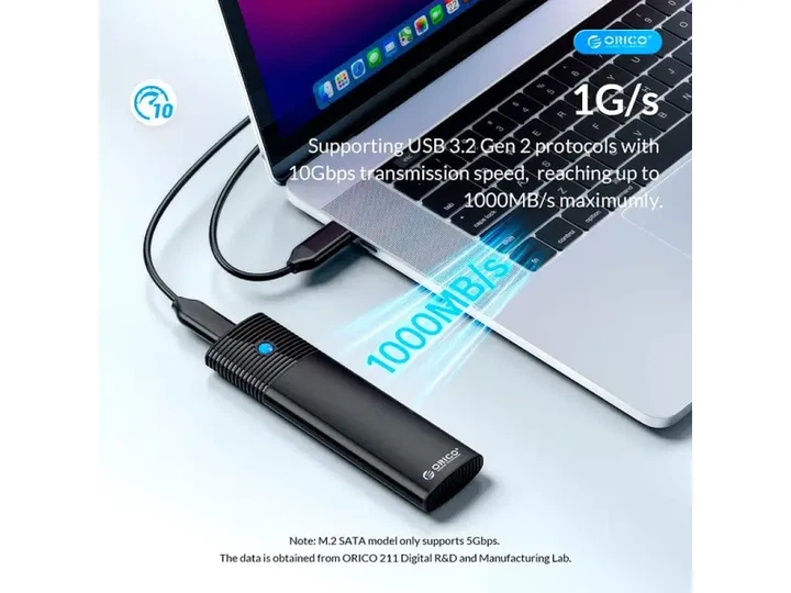Кишеня для накопичувача Orico PWDM2-G2-BK-EP (HC380503) - зображення 6