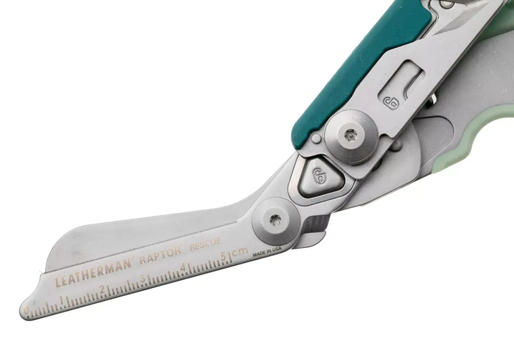 Ножиці-мультитул Leatherman Raptor Rescue, бірюзові, utility чохол (833474) - зображення 3
