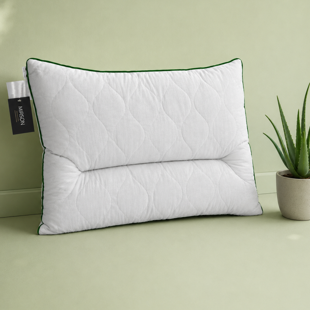 Подушка MirSon DeLuxe Eco-Soft Aloe Vera 564 Ортопедическая 50х70 см (2200000625151) - изображение 8