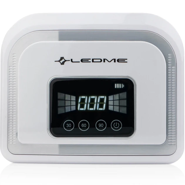 Лампа LEDME 5B 120W UV/LED с аккумулятором для маникюра Серебристый - Фото 2 Лампа LEDME 5B 120W UV/LED с аккумулятором для маникюра Серебристый - изображение 2