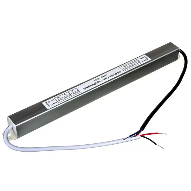 Бытовой (мебельный) Блок питания для светодиодной ленты 12В 36Вт 3А AVT (stick, slim) - узкий IP67 (гермет.) - изображение 3