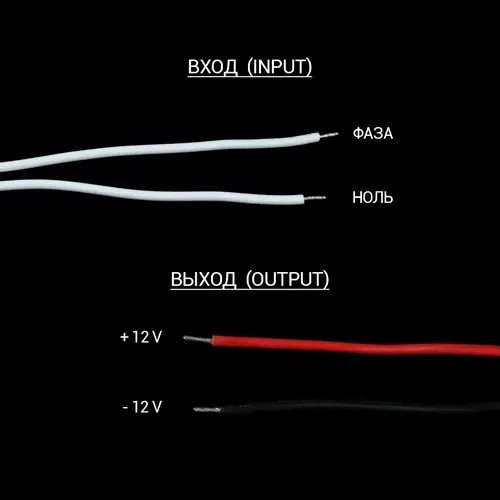 Блок питания для светодиодной (LED) ленты BIOM 24В 60Вт 2.5А мебельный (узкий) - IP20 (stick, slim) - изображение 2