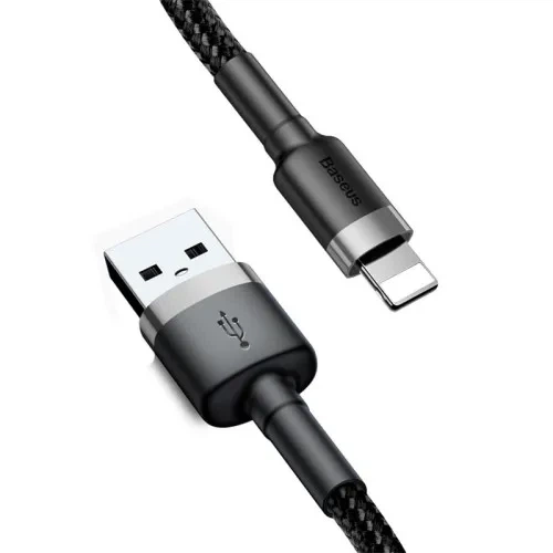 USB Кабель Baseus Cafule для Ligtning 2, 4A/0, 5m. черный- CALKLF-AG1, серый - Фото 1 USB Кабель Baseus Cafule для Ligtning 2, 4A/0, 5m. черный- CALKLF-AG1, серый - изображение 1