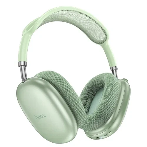 Накладні Bluetooth-навушники Hoco W55 Pleasing BT5.4/90hours, зелений - Фото 1 Накладні Bluetooth-навушники Hoco W55 Pleasing BT5.4/90hours, зелений - зображення 1
