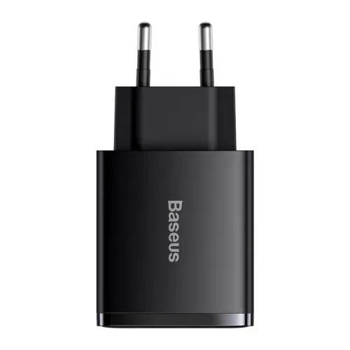 МЗП Baseus Compact Quick Charger 2U+C 30W EU Black CCXJ-E01 - Фото 1 МЗП Baseus Compact Quick Charger 2U+C 30W EU Black CCXJ-E01 - изображение 1