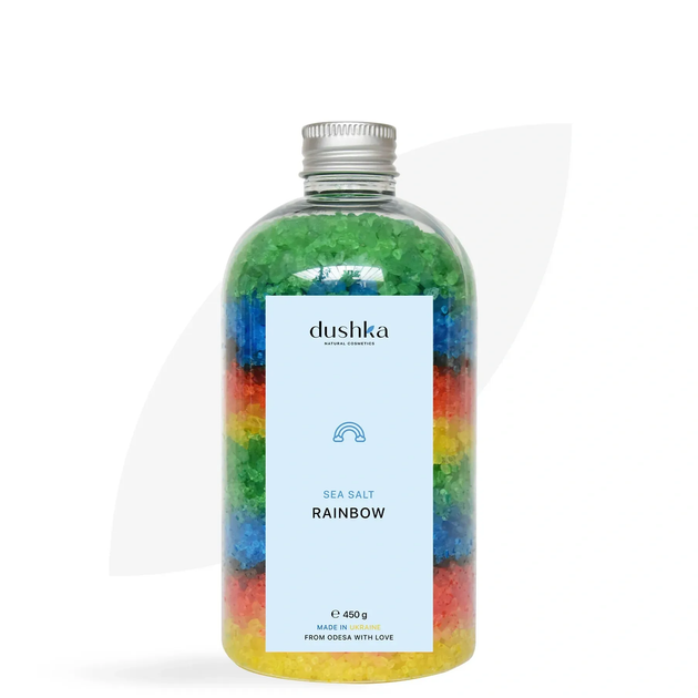 Соль для ванны Rainbow Dushka 450 г 4823099403943 - Фото 1 Соль для ванны Rainbow Dushka 450 г 4823099403943 - изображение 1