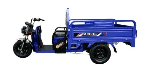Грузовой электротрицикл Crosser Cargo 16 1200W 60V/58AH трехколесный электроскутер самосвал грузоподъемность 500 кг Синий (LUX1863) - изображение 3