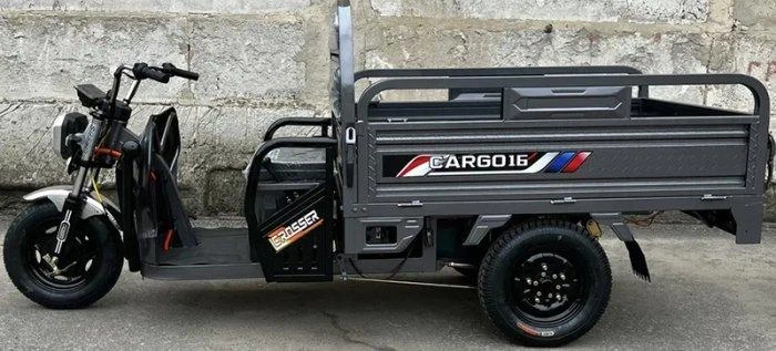 Вантажний електротрицикл Crosser Cargo 16 1200 W 60 V / 58 AH триколісний електроскутер самоскид вантажність 500 кг Сірий (LUX1915) - Фото 1 Вантажний електротрицикл Crosser Cargo 16 1200 W 60 V / 58 AH триколісний електроскутер самоскид вантажність 500 кг Сірий (LUX1915) - зображення 1