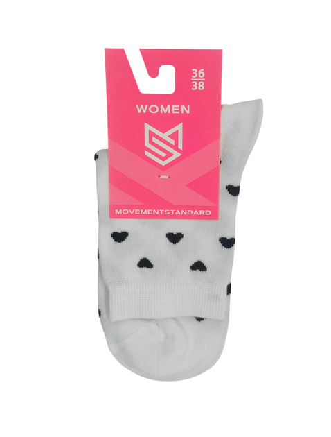 Шкарпетки жіночі високі бавовняні MovementStandard M0103S 39-41 Білі (4823121061370) - зображення 2