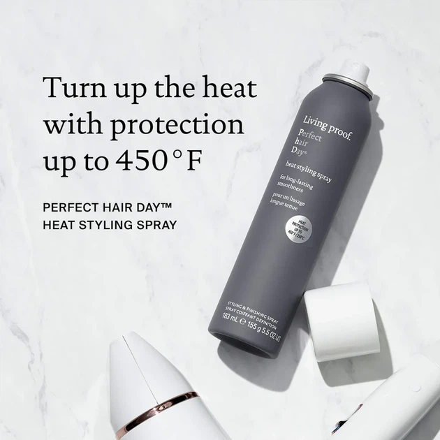 Термозащитный спрей для гладкости волос Living Proof Perfect Hair Day Heat Styling Spray 180 мл - зображення 5