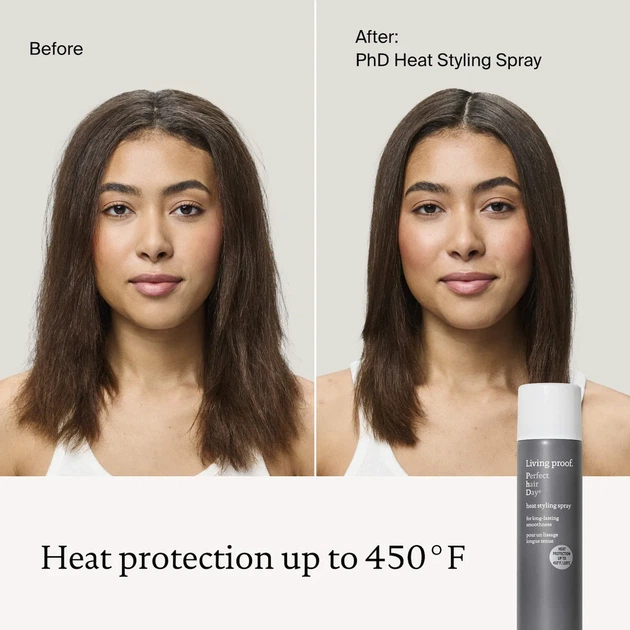 Термозащитный спрей для гладкости волос Living Proof Perfect Hair Day Heat Styling Spray 180 мл - зображення 7