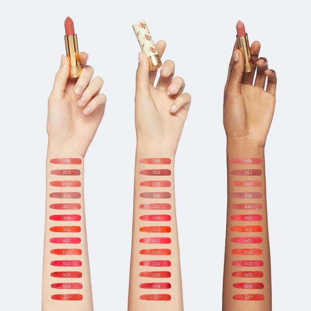 Увлажняющая помада Gucci Rouge À Lèvres Voile Lipstick 203 Mildred Rosewood 3.5 г - изображение 3