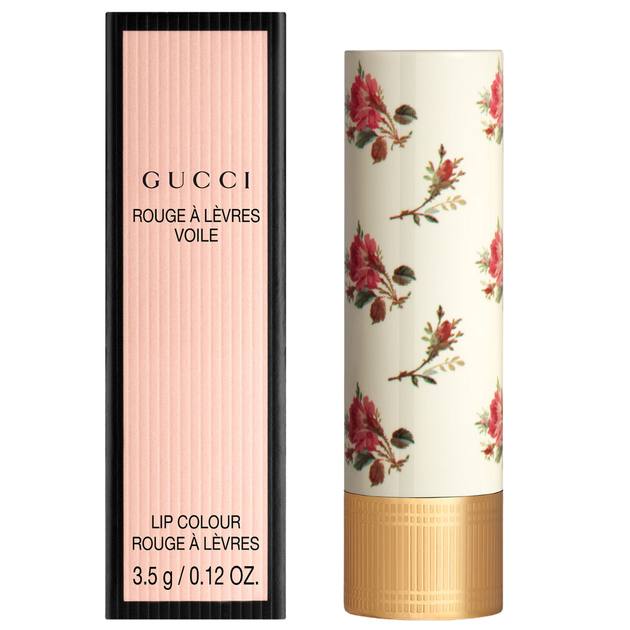 Увлажняющая помада Gucci Rouge À Lèvres Voile Lipstick 203 Mildred Rosewood 3.5 г - изображение 5
