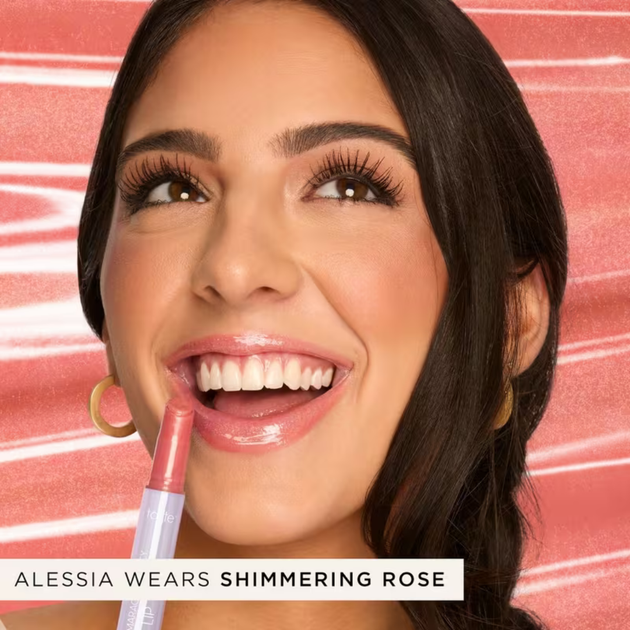 Глянцевий зволожувальний блиск для губ з олією маракуї Tarte Maracuja Juicy Lip Vinyl Shimmering Rose 2.7 г - зображення 8