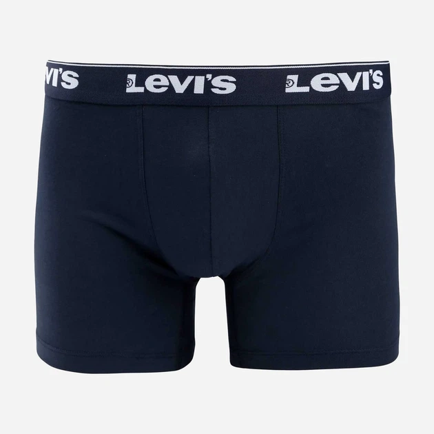 Набор трусов боксеров мужских хлопковых Levi`s 701236673-002 2XL 3 шт Темно-синий (8720245961592) - изображение 5