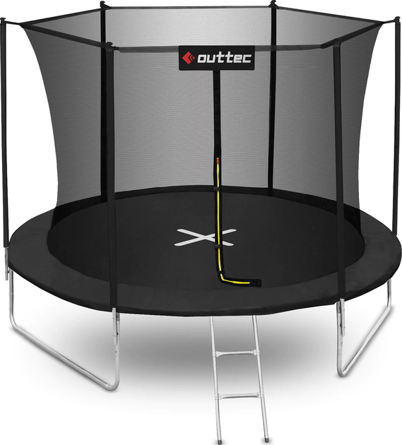Батут OUTTEC 8FT з внутрішньою сіткою чорний - Фото 1 Батут OUTTEC 8FT з внутрішньою сіткою чорний - изображение 1