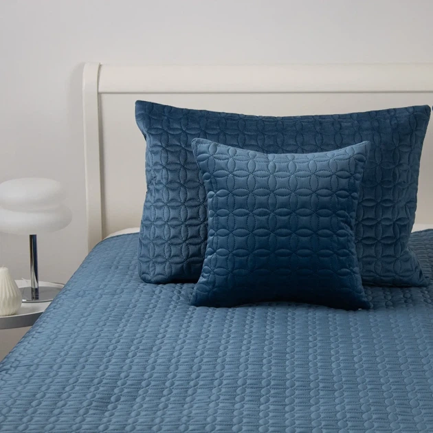 Покривало ТЕП "VELOUR" Темно-синє/Мозаїка, 150x210 - Фото 3 Покривало ТЕП "VELOUR" Темно-синє/Мозаїка, 150x210 - зображення 3