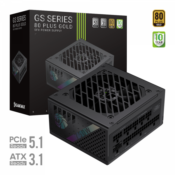 GAMEMAX Блок живлення sfx 750w, 80plus Gold,fan 92mm, full y modular opp / ovp/ uvp / ocp/ scp / otp / nlp / gs 750g v25 - изображение 2