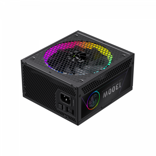 GAMEMAX Блок живлення atx 3.1 & PCIe5.1_ 1300w, 80+ Platin um,RGB Smart fan 140mm,fully modular ,Japanese 10 rgb pro 1300p - изображение 4