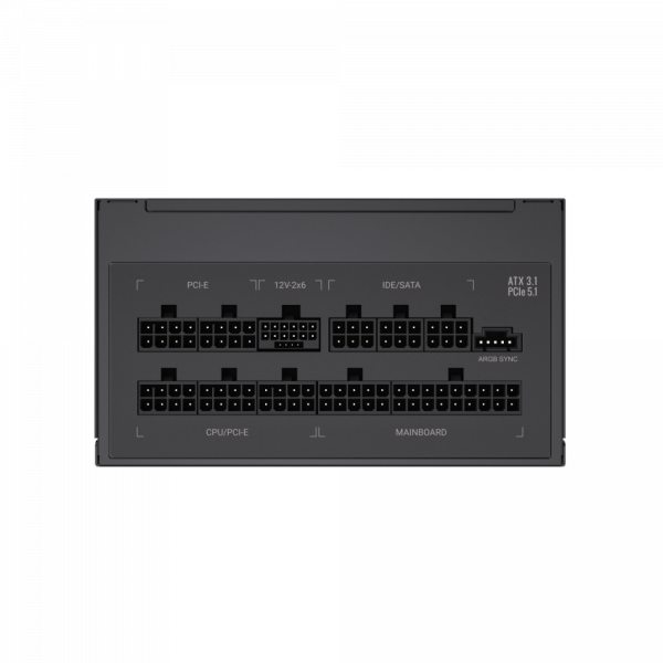 GAMEMAX Блок живлення atx 3.1 & PCIe5.1_ 1300w, 80+ Platin um,RGB Smart fan 140mm,fully modular ,Japanese 10 rgb pro 1300p - изображение 7