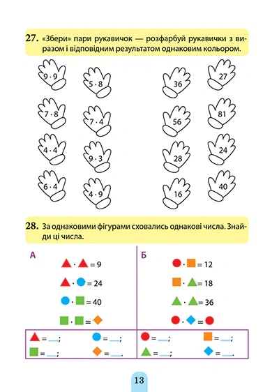 Книга Множення та ділення. Таблиця множення. Оксана Алліна - Фото 5 Книга Множення та ділення. Таблиця множення. Оксана Алліна - зображення 5