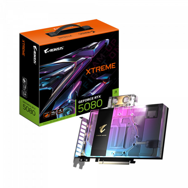 Відеокарта gigabyte gv-n5080aorusx wb-16gd - Фото 1 Відеокарта gigabyte gv-n5080aorusx wb-16gd - зображення 1