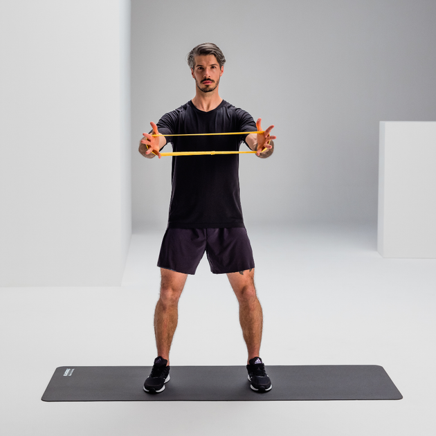 Фітнес резинка текстильна BLACKROLL® LOOP BAND Yellow 32 × 6 см (опір 2,6 кг) - изображение 4