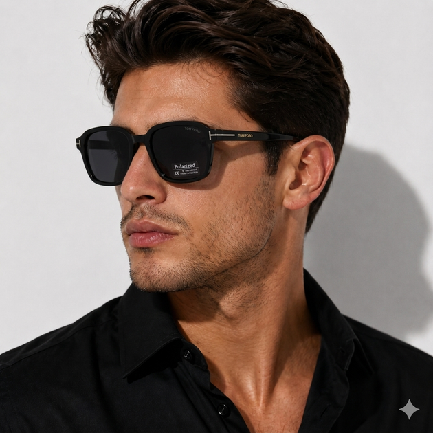 Сонцезахисні окуляри POLARIZED TF-702 C3 Black Чоловічі з поляризацією - зображення 2