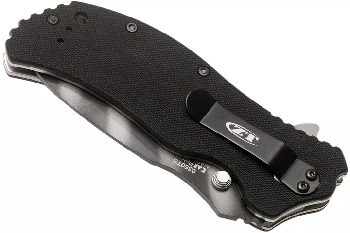 Кишеньковий ніж Zero Tolerance 0350TS CPM S30V Tungsten DLC Black (87171034034) - зображення 5