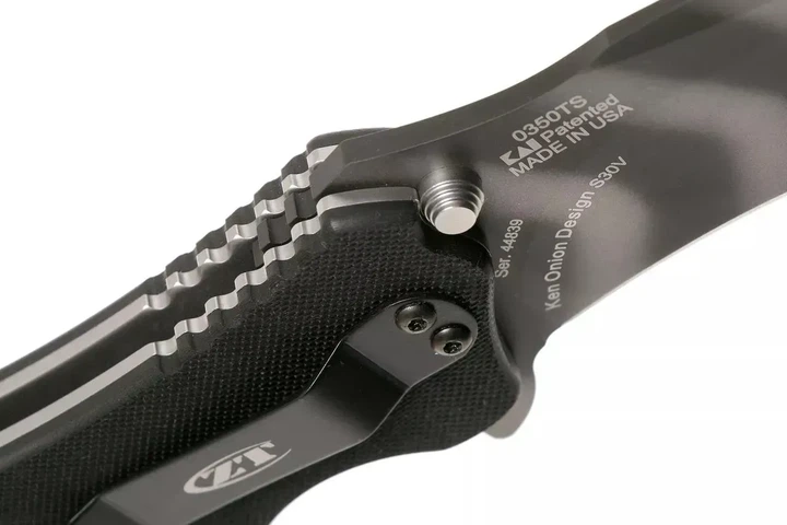 Кишеньковий ніж Zero Tolerance 0350TS CPM S30V Tungsten DLC Black (87171034034) - зображення 8