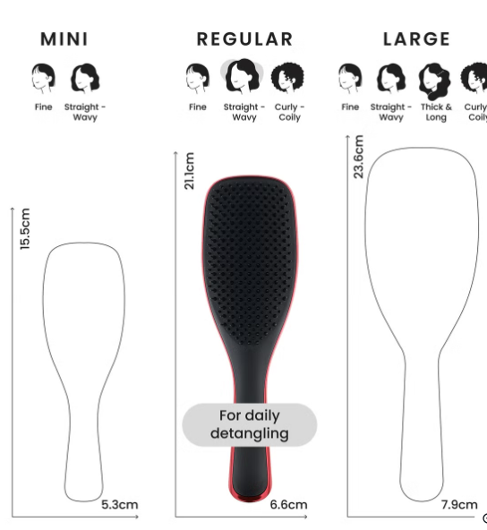Щітка для волосся Tangle Teezer The Devil Wears Prada Red — для мокрого та сухого волосся, 21×6,5×4 см - Фото 2 Щітка для волосся Tangle Teezer The Devil Wears Prada Red — для мокрого та сухого волосся, 21×6,5×4 см - зображення 2
