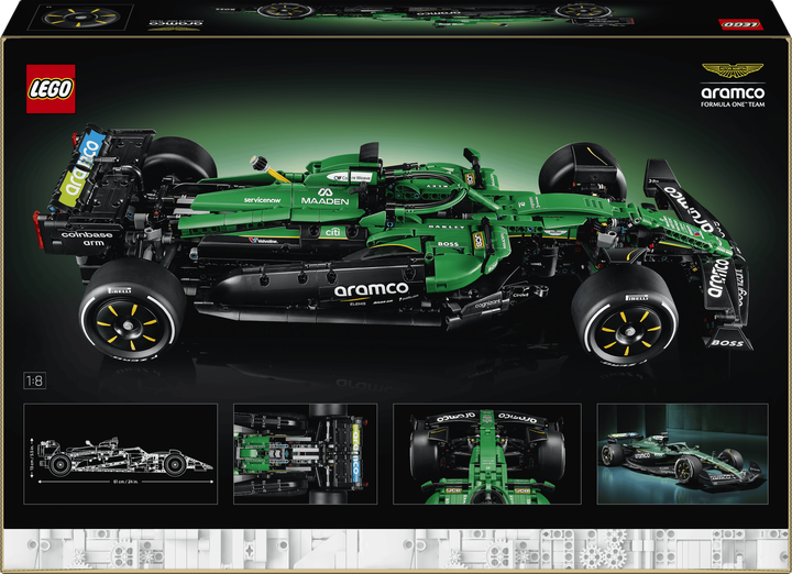 Конструктор LEGO Technic Автомобіль Формули-1 Aston Martin Aramco AMR25 1547 деталей (42240) - зображення 9